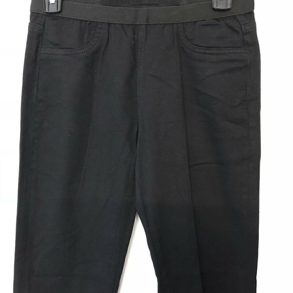 Juniors Pull On Black Denim Leggings Pants - Picture 3 of 5